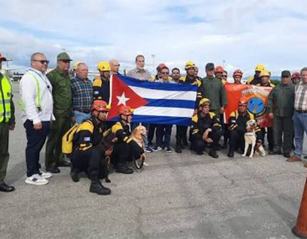 Brigada cubana de rescatistas en Venezuela