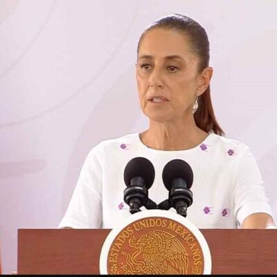 Presidenta de México defiende autodeterminación de los pueblos