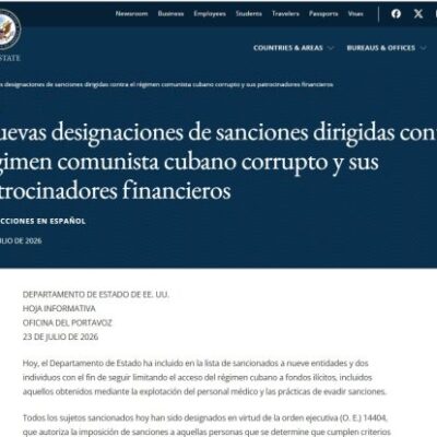 Marco Rubio anuncia nuevas medidas punitivas contra Cuba