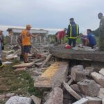 Dos lesionados en derrumbe de una nave de prefabricado en Colón, Matanzas