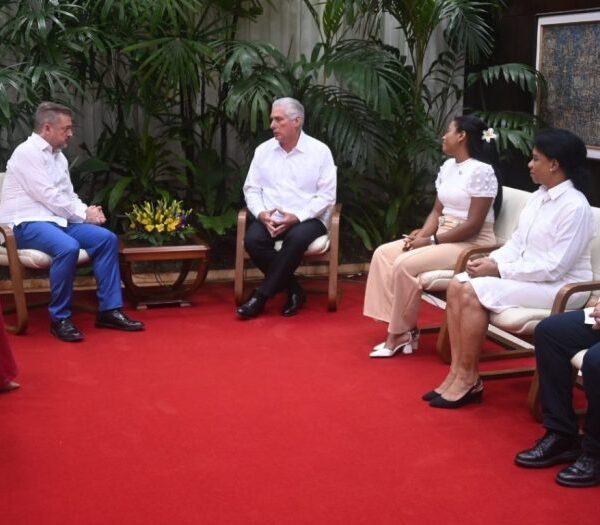 Recibe Díaz-Canel al titular del Comité Paralímpico Internacional