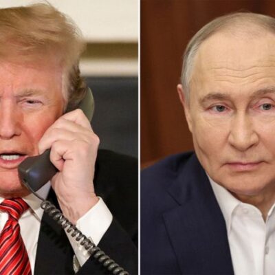 Califican de constructiva y franca conversación entre Putin y Trump